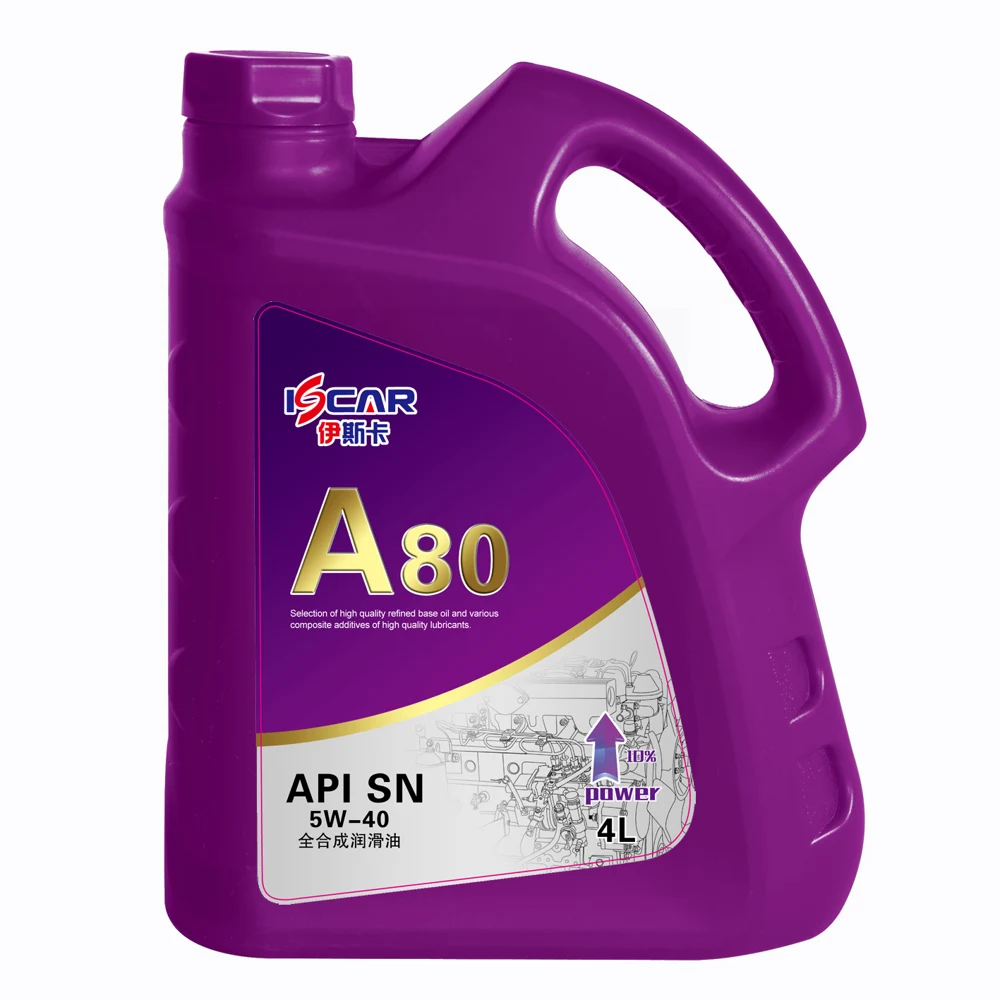 ISCAR A80 engine oil, purple 4 L container